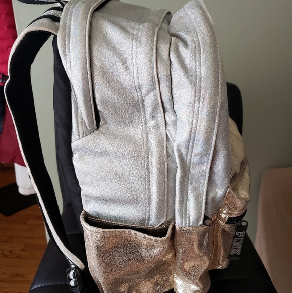 SOLD>>VS Pink Metallic backpack - Picture 8 of 8